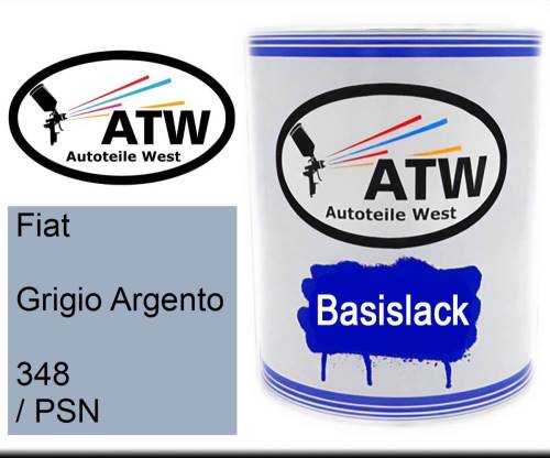 Fiat, Grigio Argento, 348 / PSN: 1L Lackdose, von ATW Autoteile West.